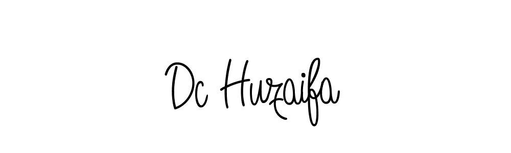 Design your own signature with our free online signature maker. With this signature software, you can create a handwritten (Angelique-Rose-font-FFP) signature for name Dc Huzaifa. Dc Huzaifa signature style 5 images and pictures png