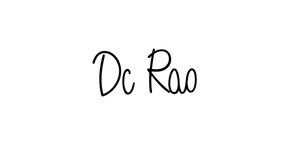 Once you've used our free online signature maker to create your best signature Angelique-Rose-font-FFP style, it's time to enjoy all of the benefits that Dc Rao name signing documents. Dc Rao signature style 5 images and pictures png