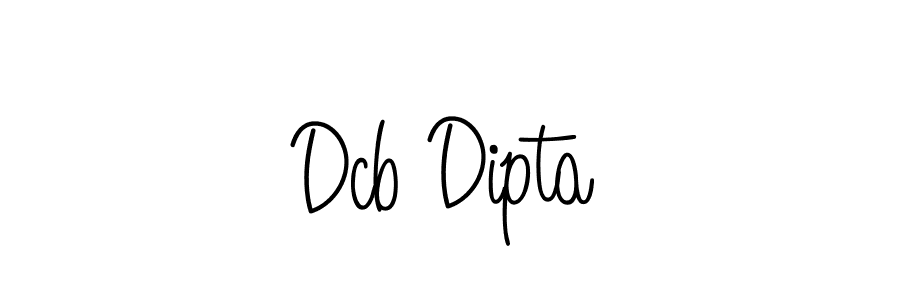 Design your own signature with our free online signature maker. With this signature software, you can create a handwritten (Angelique-Rose-font-FFP) signature for name Dcb Dipta. Dcb Dipta signature style 5 images and pictures png