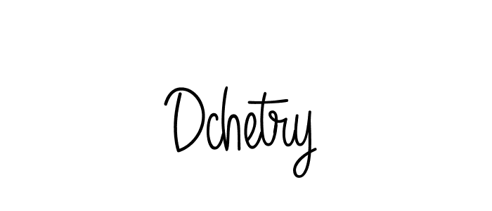 How to make Dchetry signature? Angelique-Rose-font-FFP is a professional autograph style. Create handwritten signature for Dchetry name. Dchetry signature style 5 images and pictures png