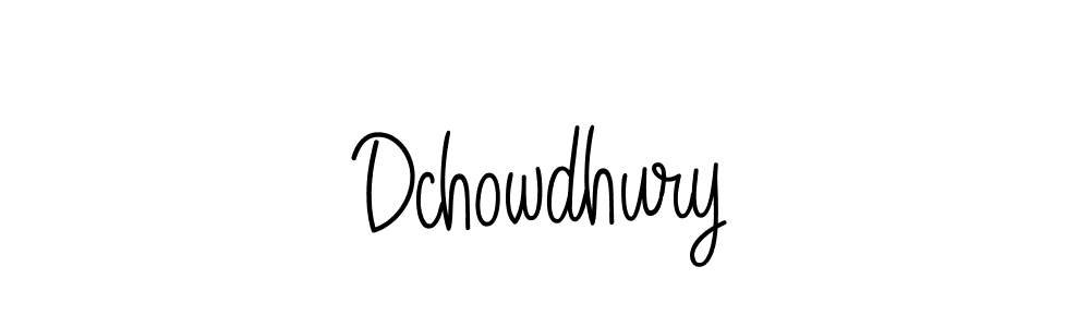 Dchowdhury stylish signature style. Best Handwritten Sign (Angelique-Rose-font-FFP) for my name. Handwritten Signature Collection Ideas for my name Dchowdhury. Dchowdhury signature style 5 images and pictures png