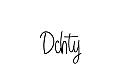 Make a beautiful signature design for name Dchty. With this signature (Angelique-Rose-font-FFP) style, you can create a handwritten signature for free. Dchty signature style 5 images and pictures png