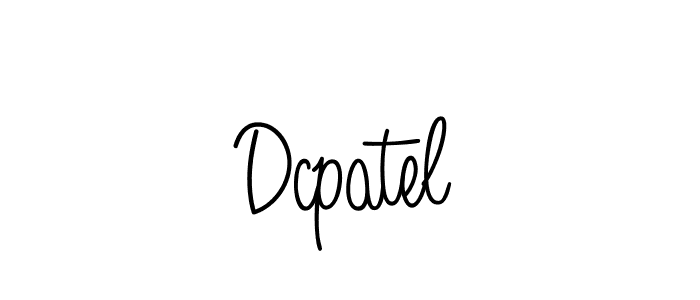Dcpatel stylish signature style. Best Handwritten Sign (Angelique-Rose-font-FFP) for my name. Handwritten Signature Collection Ideas for my name Dcpatel. Dcpatel signature style 5 images and pictures png