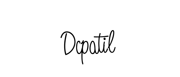 You should practise on your own different ways (Angelique-Rose-font-FFP) to write your name (Dcpatil) in signature. don't let someone else do it for you. Dcpatil signature style 5 images and pictures png