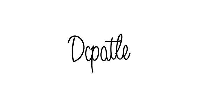 Create a beautiful signature design for name Dcpatle. With this signature (Angelique-Rose-font-FFP) fonts, you can make a handwritten signature for free. Dcpatle signature style 5 images and pictures png