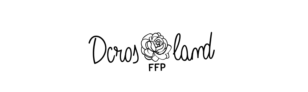 Once you've used our free online signature maker to create your best signature Angelique-Rose-font-FFP style, it's time to enjoy all of the benefits that Dcros8land name signing documents. Dcros8land signature style 5 images and pictures png