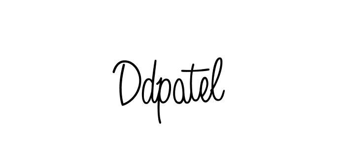 Design your own signature with our free online signature maker. With this signature software, you can create a handwritten (Angelique-Rose-font-FFP) signature for name Ddpatel. Ddpatel signature style 5 images and pictures png