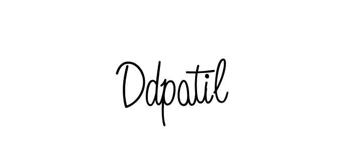 How to make Ddpatil name signature. Use Angelique-Rose-font-FFP style for creating short signs online. This is the latest handwritten sign. Ddpatil signature style 5 images and pictures png