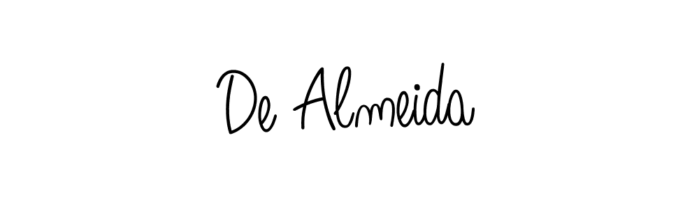 Create a beautiful signature design for name De Almeida. With this signature (Angelique-Rose-font-FFP) fonts, you can make a handwritten signature for free. De Almeida signature style 5 images and pictures png