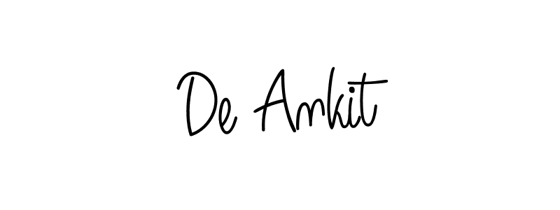 How to make De Ankit name signature. Use Angelique-Rose-font-FFP style for creating short signs online. This is the latest handwritten sign. De Ankit signature style 5 images and pictures png