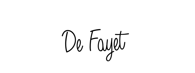 Also You can easily find your signature by using the search form. We will create De Fayet name handwritten signature images for you free of cost using Angelique-Rose-font-FFP sign style. De Fayet signature style 5 images and pictures png