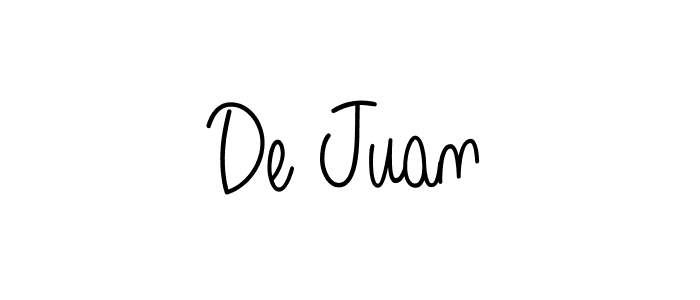 How to Draw De Juan signature style? Angelique-Rose-font-FFP is a latest design signature styles for name De Juan. De Juan signature style 5 images and pictures png