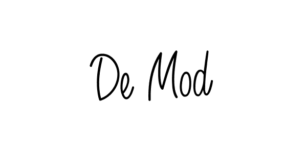 You should practise on your own different ways (Angelique-Rose-font-FFP) to write your name (De Mod) in signature. don't let someone else do it for you. De Mod signature style 5 images and pictures png