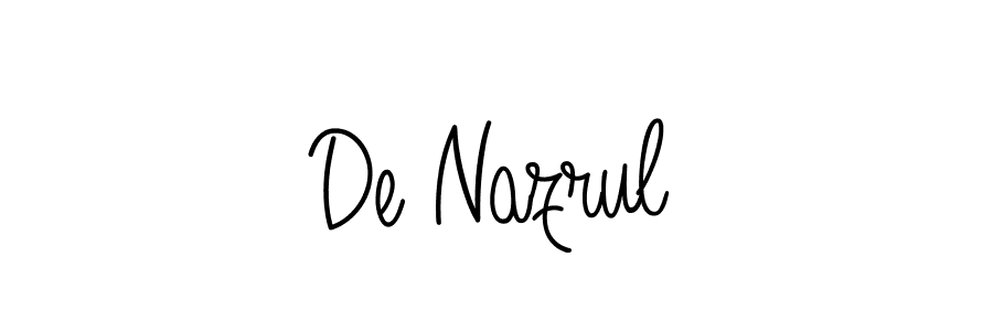 if you are searching for the best signature style for your name De Nazrul. so please give up your signature search. here we have designed multiple signature styles  using Angelique-Rose-font-FFP. De Nazrul signature style 5 images and pictures png