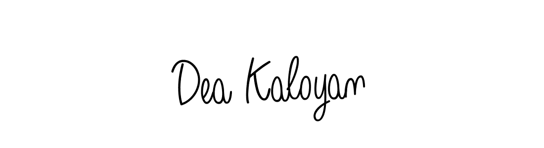 Use a signature maker to create a handwritten signature online. With this signature software, you can design (Angelique-Rose-font-FFP) your own signature for name Dea Kaloyan. Dea Kaloyan signature style 5 images and pictures png