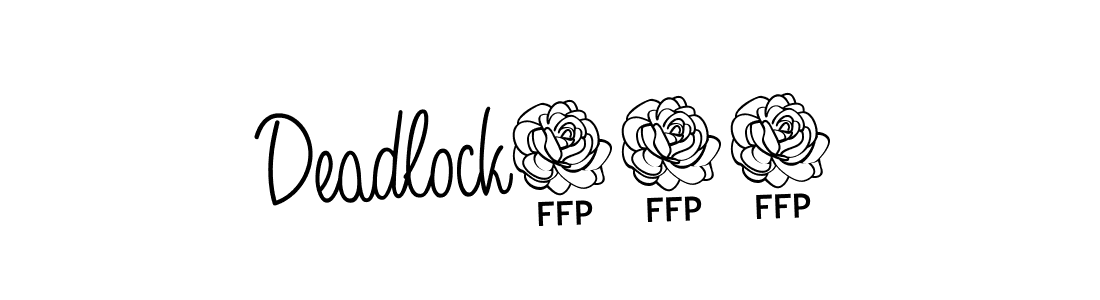 Make a beautiful signature design for name Deadlock125. With this signature (Angelique-Rose-font-FFP) style, you can create a handwritten signature for free. Deadlock125 signature style 5 images and pictures png