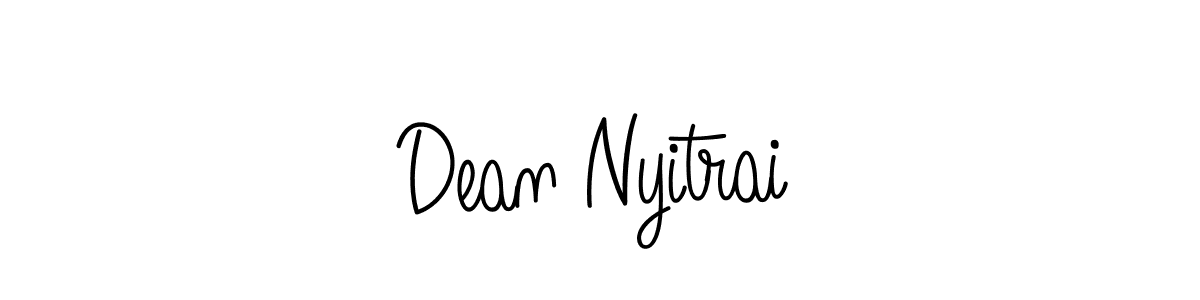 How to Draw Dean Nyitrai signature style? Angelique-Rose-font-FFP is a latest design signature styles for name Dean Nyitrai. Dean Nyitrai signature style 5 images and pictures png