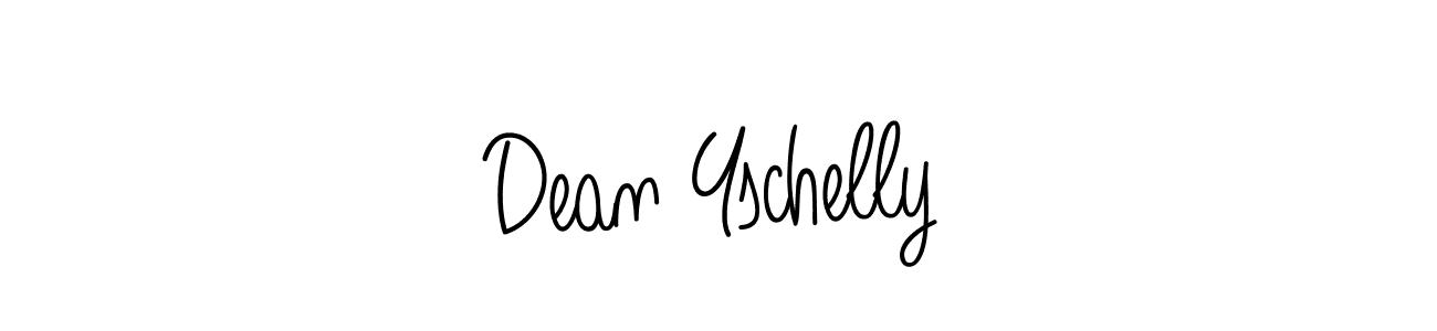 You should practise on your own different ways (Angelique-Rose-font-FFP) to write your name (Dean Yschelly) in signature. don't let someone else do it for you. Dean Yschelly signature style 5 images and pictures png