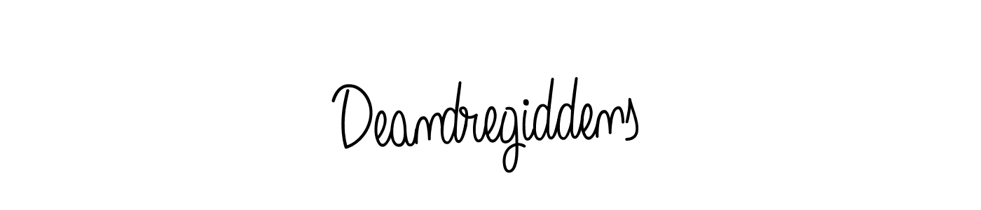 Design your own signature with our free online signature maker. With this signature software, you can create a handwritten (Angelique-Rose-font-FFP) signature for name Deandregiddens. Deandregiddens signature style 5 images and pictures png