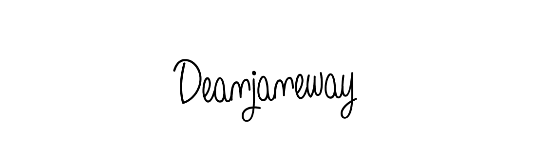 Design your own signature with our free online signature maker. With this signature software, you can create a handwritten (Angelique-Rose-font-FFP) signature for name Deanjaneway. Deanjaneway signature style 5 images and pictures png