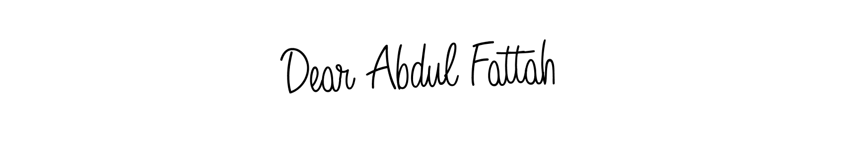 Similarly Angelique-Rose-font-FFP is the best handwritten signature design. Signature creator online .You can use it as an online autograph creator for name Dear Abdul Fattah. Dear Abdul Fattah signature style 5 images and pictures png