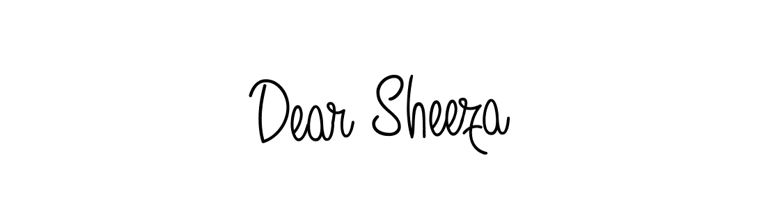 Create a beautiful signature design for name Dear Sheeza. With this signature (Angelique-Rose-font-FFP) fonts, you can make a handwritten signature for free. Dear Sheeza signature style 5 images and pictures png