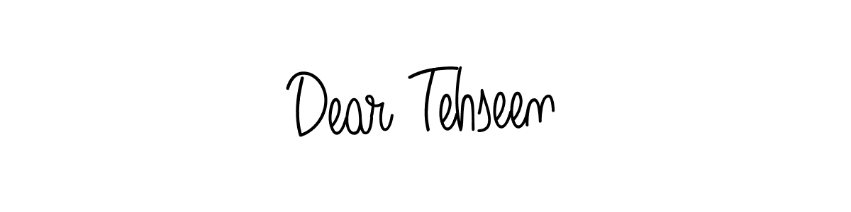 You should practise on your own different ways (Angelique-Rose-font-FFP) to write your name (Dear Tehseen) in signature. don't let someone else do it for you. Dear Tehseen signature style 5 images and pictures png