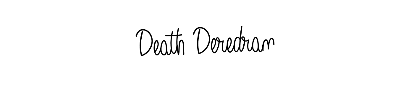 The best way (Angelique-Rose-font-FFP) to make a short signature is to pick only two or three words in your name. The name Death Deredran include a total of six letters. For converting this name. Death Deredran signature style 5 images and pictures png