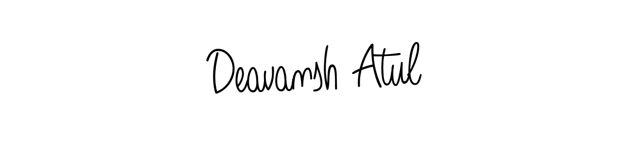 Angelique-Rose-font-FFP is a professional signature style that is perfect for those who want to add a touch of class to their signature. It is also a great choice for those who want to make their signature more unique. Get Deavansh Atul name to fancy signature for free. Deavansh Atul signature style 5 images and pictures png