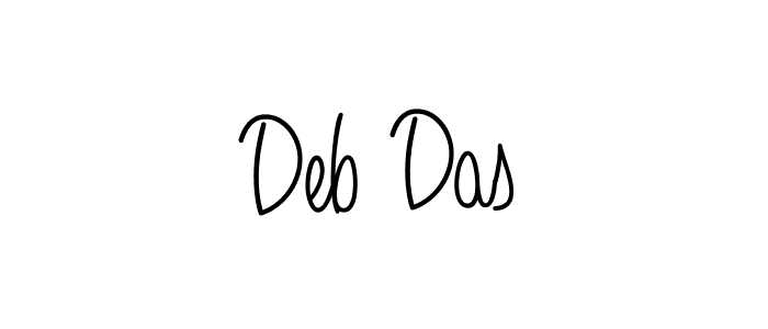 How to make Deb Das signature? Angelique-Rose-font-FFP is a professional autograph style. Create handwritten signature for Deb Das name. Deb Das signature style 5 images and pictures png