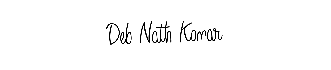 This is the best signature style for the Deb Nath Konar name. Also you like these signature font (Angelique-Rose-font-FFP). Mix name signature. Deb Nath Konar signature style 5 images and pictures png