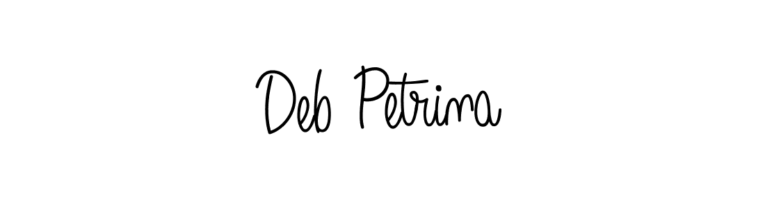 It looks lik you need a new signature style for name Deb Petrina. Design unique handwritten (Angelique-Rose-font-FFP) signature with our free signature maker in just a few clicks. Deb Petrina signature style 5 images and pictures png