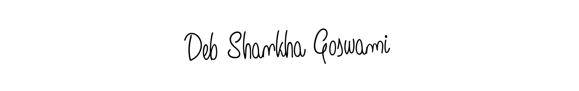 Deb Shankha Goswami stylish signature style. Best Handwritten Sign (Angelique-Rose-font-FFP) for my name. Handwritten Signature Collection Ideas for my name Deb Shankha Goswami. Deb Shankha Goswami signature style 5 images and pictures png