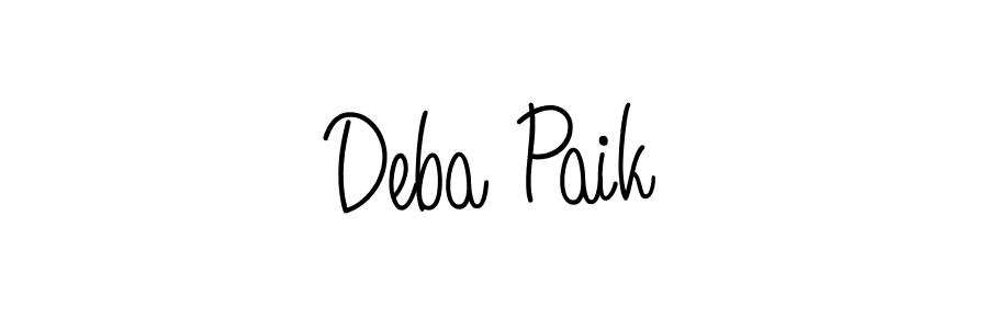 How to make Deba Paik name signature. Use Angelique-Rose-font-FFP style for creating short signs online. This is the latest handwritten sign. Deba Paik signature style 5 images and pictures png