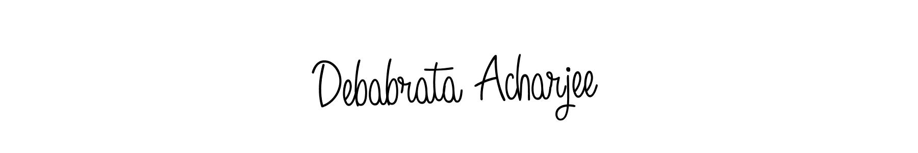 Make a beautiful signature design for name Debabrata Acharjee. With this signature (Angelique-Rose-font-FFP) style, you can create a handwritten signature for free. Debabrata Acharjee signature style 5 images and pictures png