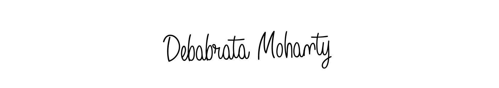 Use a signature maker to create a handwritten signature online. With this signature software, you can design (Angelique-Rose-font-FFP) your own signature for name Debabrata Mohanty. Debabrata Mohanty signature style 5 images and pictures png