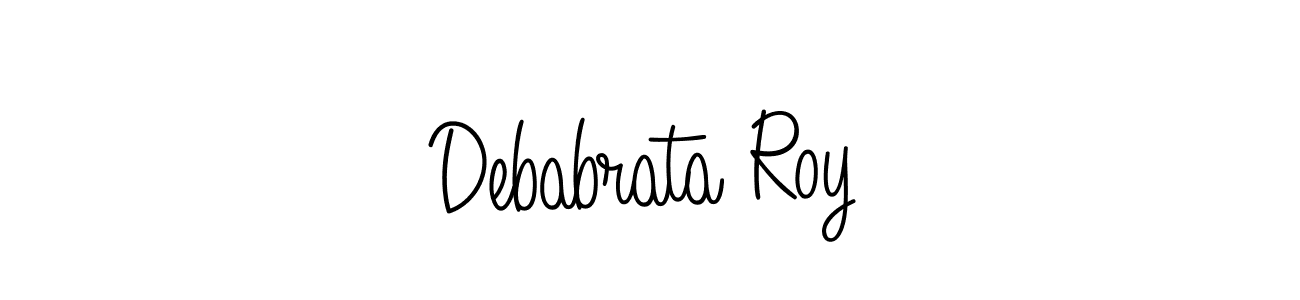 Make a beautiful signature design for name Debabrata Roy. With this signature (Angelique-Rose-font-FFP) style, you can create a handwritten signature for free. Debabrata Roy signature style 5 images and pictures png