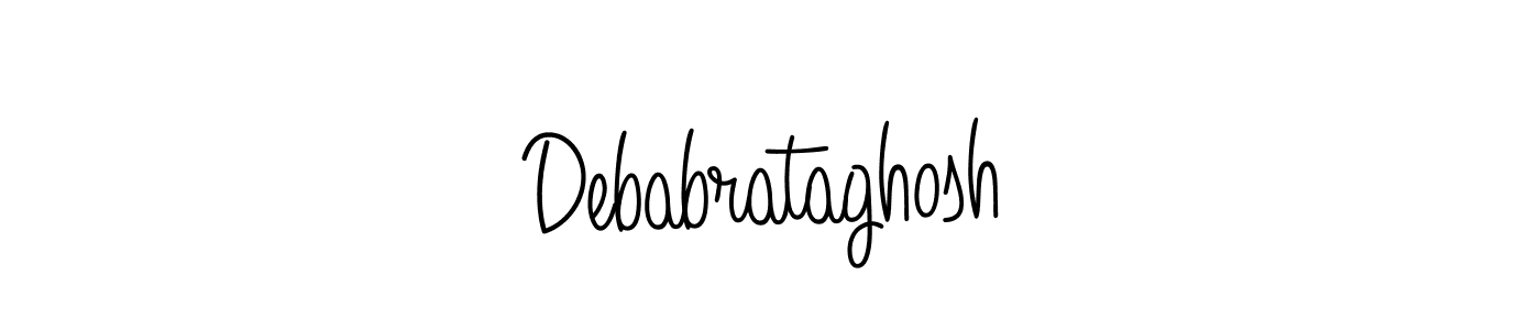 How to make Debabrataghosh name signature. Use Angelique-Rose-font-FFP style for creating short signs online. This is the latest handwritten sign. Debabrataghosh signature style 5 images and pictures png