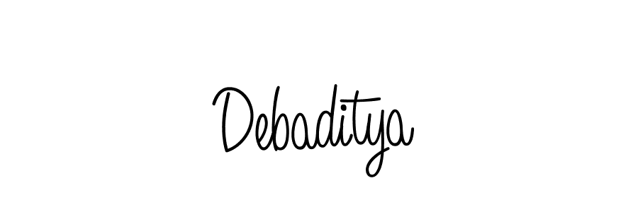How to Draw Debaditya signature style? Angelique-Rose-font-FFP is a latest design signature styles for name Debaditya. Debaditya signature style 5 images and pictures png