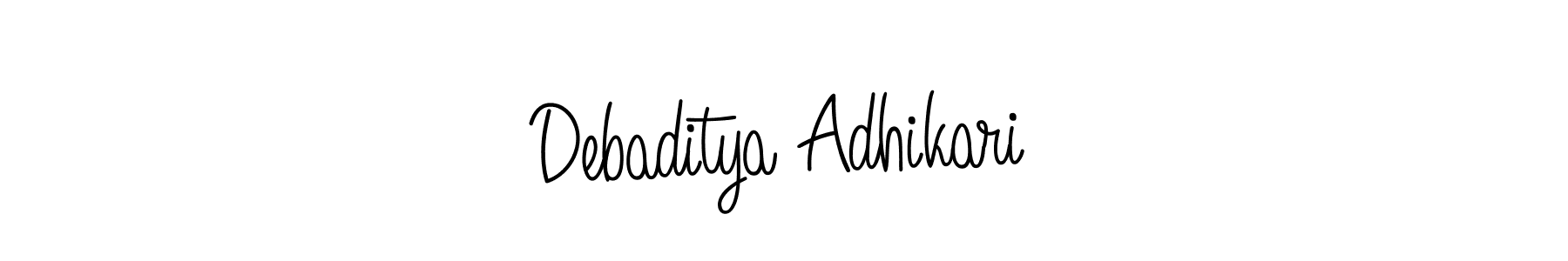 How to make Debaditya Adhikari signature? Angelique-Rose-font-FFP is a professional autograph style. Create handwritten signature for Debaditya Adhikari name. Debaditya Adhikari signature style 5 images and pictures png