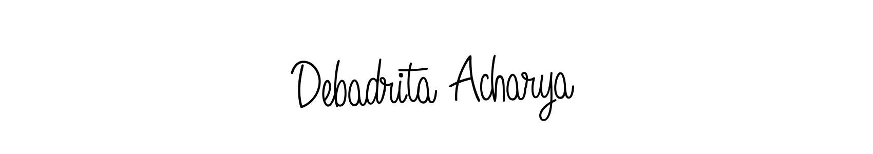 Similarly Angelique-Rose-font-FFP is the best handwritten signature design. Signature creator online .You can use it as an online autograph creator for name Debadrita Acharya. Debadrita Acharya signature style 5 images and pictures png