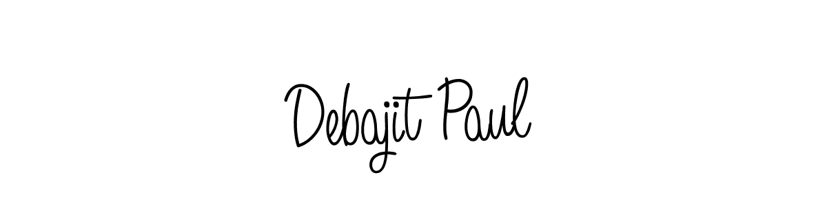 Create a beautiful signature design for name Debajit Paul. With this signature (Angelique-Rose-font-FFP) fonts, you can make a handwritten signature for free. Debajit Paul signature style 5 images and pictures png
