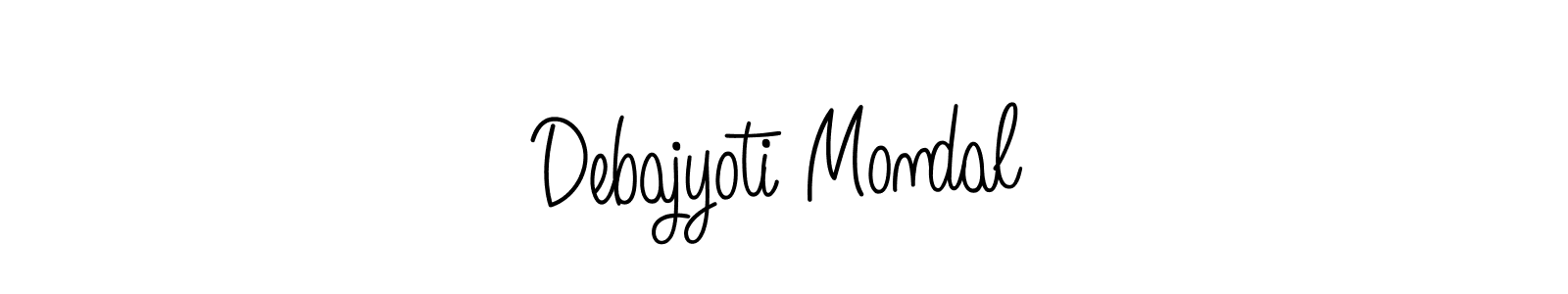 Use a signature maker to create a handwritten signature online. With this signature software, you can design (Angelique-Rose-font-FFP) your own signature for name Debajyoti Mondal. Debajyoti Mondal signature style 5 images and pictures png