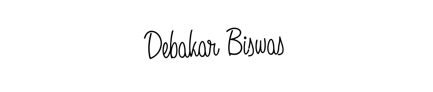 You should practise on your own different ways (Angelique-Rose-font-FFP) to write your name (Debakar Biswas) in signature. don't let someone else do it for you. Debakar Biswas signature style 5 images and pictures png