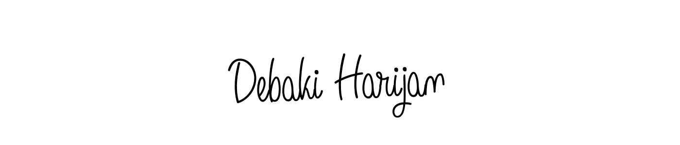Create a beautiful signature design for name Debaki Harijan. With this signature (Angelique-Rose-font-FFP) fonts, you can make a handwritten signature for free. Debaki Harijan signature style 5 images and pictures png