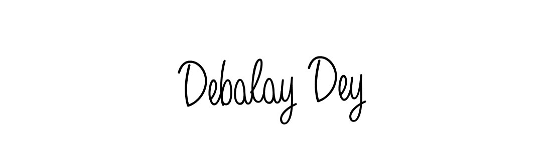 Debalay Dey stylish signature style. Best Handwritten Sign (Angelique-Rose-font-FFP) for my name. Handwritten Signature Collection Ideas for my name Debalay Dey. Debalay Dey signature style 5 images and pictures png