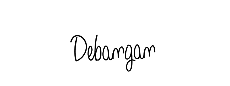 How to make Debangan signature? Angelique-Rose-font-FFP is a professional autograph style. Create handwritten signature for Debangan name. Debangan signature style 5 images and pictures png