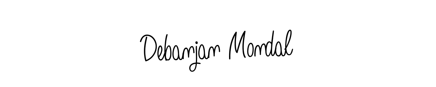 Make a beautiful signature design for name Debanjan Mondal. With this signature (Angelique-Rose-font-FFP) style, you can create a handwritten signature for free. Debanjan Mondal signature style 5 images and pictures png