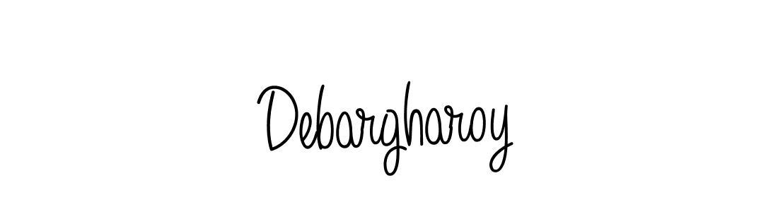 Make a beautiful signature design for name Debargharoy. With this signature (Angelique-Rose-font-FFP) style, you can create a handwritten signature for free. Debargharoy signature style 5 images and pictures png