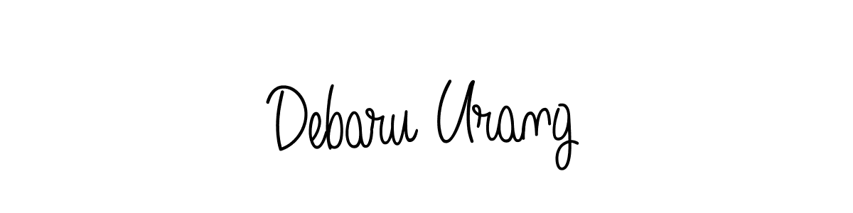if you are searching for the best signature style for your name Debaru Urang. so please give up your signature search. here we have designed multiple signature styles  using Angelique-Rose-font-FFP. Debaru Urang signature style 5 images and pictures png